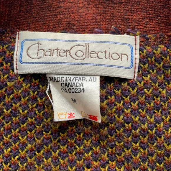 Vintage Aztec pattern cardigan size M - Picture 5 of 5